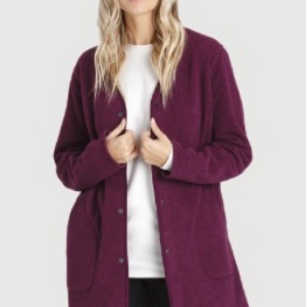Kit and Ace Hygge Fleece Long Coatigan